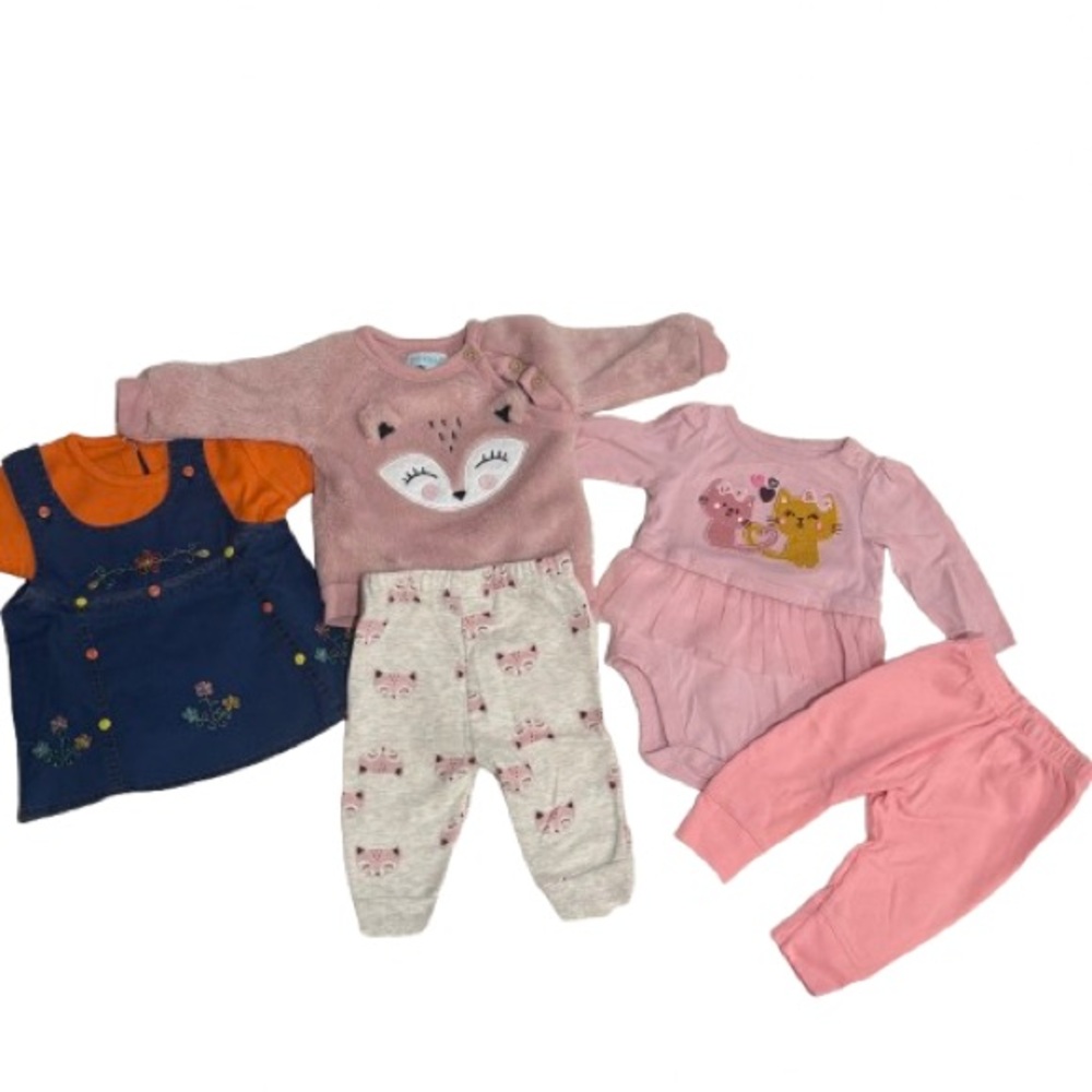 Peek Kids Matching Set - Pink, Orange, Blue - NEW